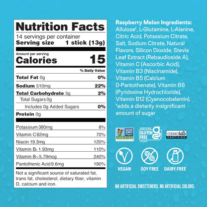 Liquid I.V.® Hydration Multiplier Sugar-Free - Raspberry Melon | Electrolyte Powder Drink Mix | 1 Pack (14 Servings) - Maple Wellness Supplements