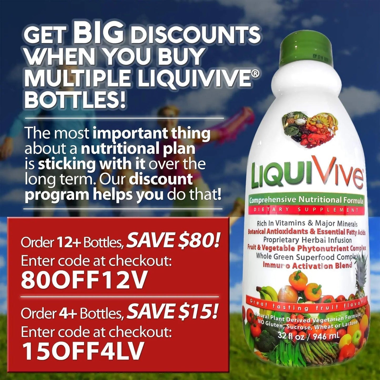 LiquiVive Liquid Vitamins Mega Nutrition | Vegetarian Daily Multivitamin Balance Immune Support Booster Superfood of Nature | Vitamin C D3 A B12 E K | - Maple Wellness Supplements