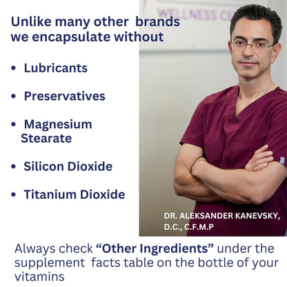 Lithium Orotate 10mg per Capsule - 60 Vegetarian Capsules. Memory and Emotional Wellness Support - Magnesium Stearate Free - Maple Wellness Supplements
