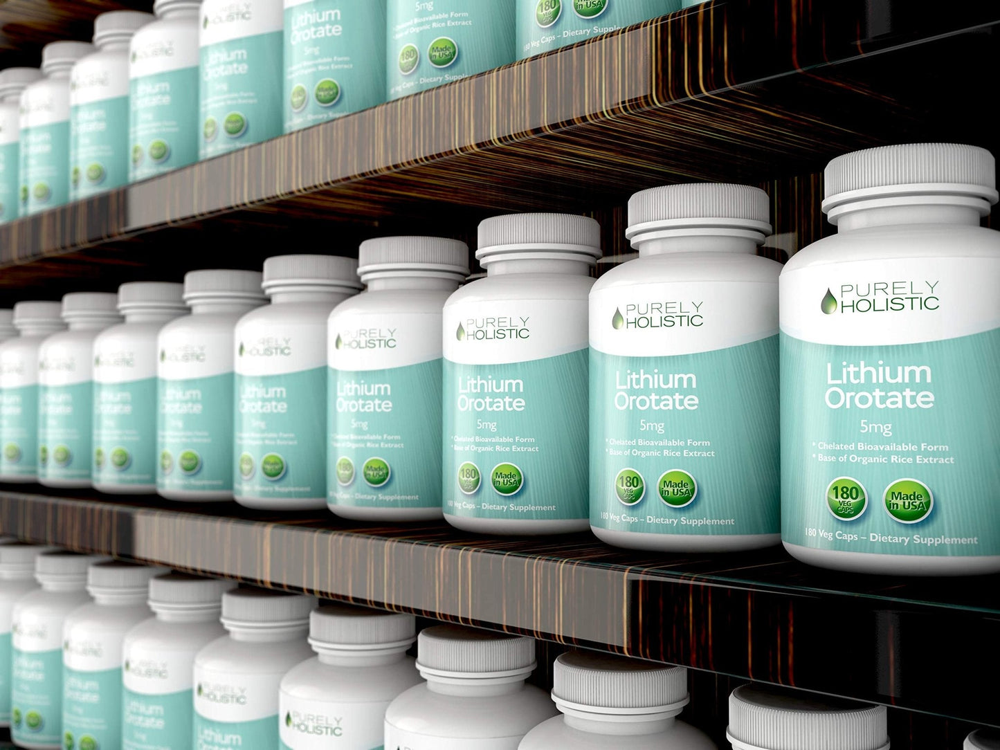 Lithium Orotate 5mg, 180 Vegetarian Lithium Capsules, Supplement Lithium Orotate 5mg, 180 Vegetarian Lithium Capsules, Helps Maintain Healthy Mood - Maple Wellness Supplements