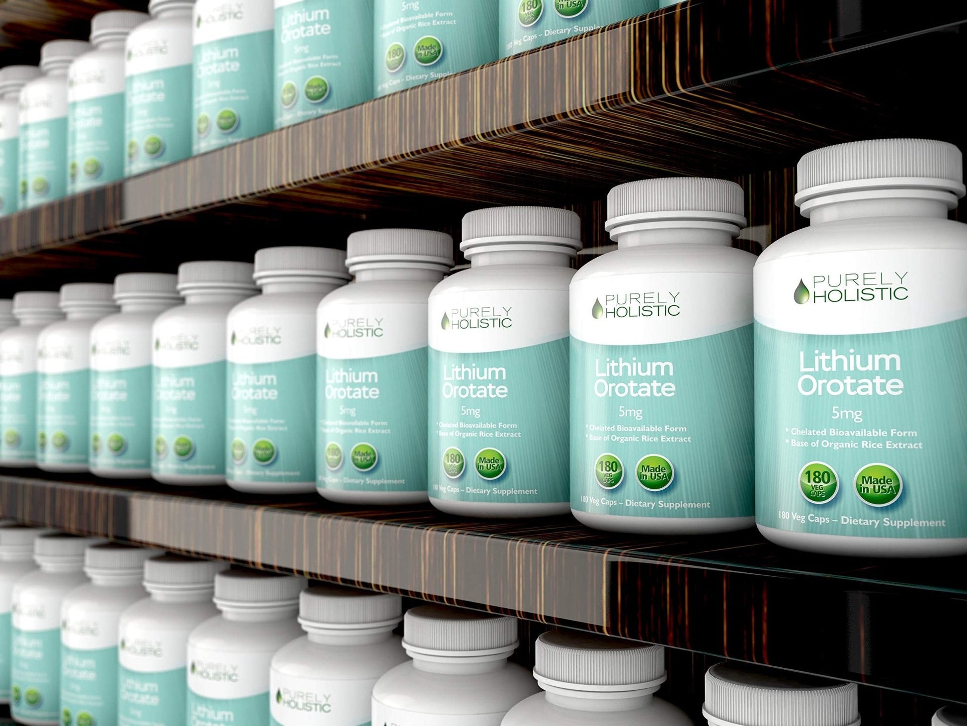 Lithium Orotate 5mg, 180 Vegetarian Lithium Capsules, Supplement Lithium Orotate 5mg, 180 Vegetarian Lithium Capsules, Helps Maintain Healthy Mood - Maple Wellness Supplements