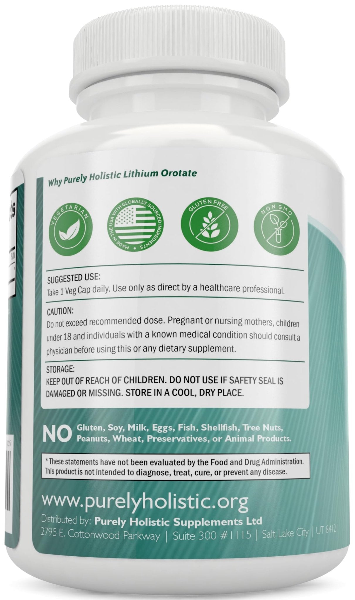 Lithium Orotate 5mg, 180 Vegetarian Lithium Capsules, Supplement Lithium Orotate 5mg, 180 Vegetarian Lithium Capsules, Helps Maintain Healthy Mood - Maple Wellness Supplements