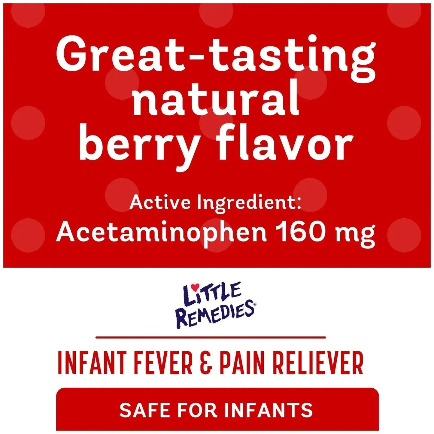 Little Remedies Infant Fever & Pain Reliever with Acetaminophen, Baby Medicine with No Artificial Sweeteners, Flavors or Dyes, Natural Berry Flavor, 2 Fl Oz, Pack of 2 - Maple Wellness Supplements