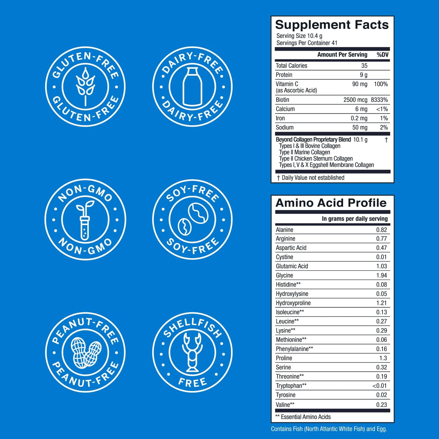 Live Conscious Beyond Collagen Multi Collagen Powder for Women w/Types I, II, III, V & X - Keto Friendly, Hydrolyzed Collagen Peptides Powder Blend w/Biotin & Vitamin C 41 Servings - Maple Wellness Supplements