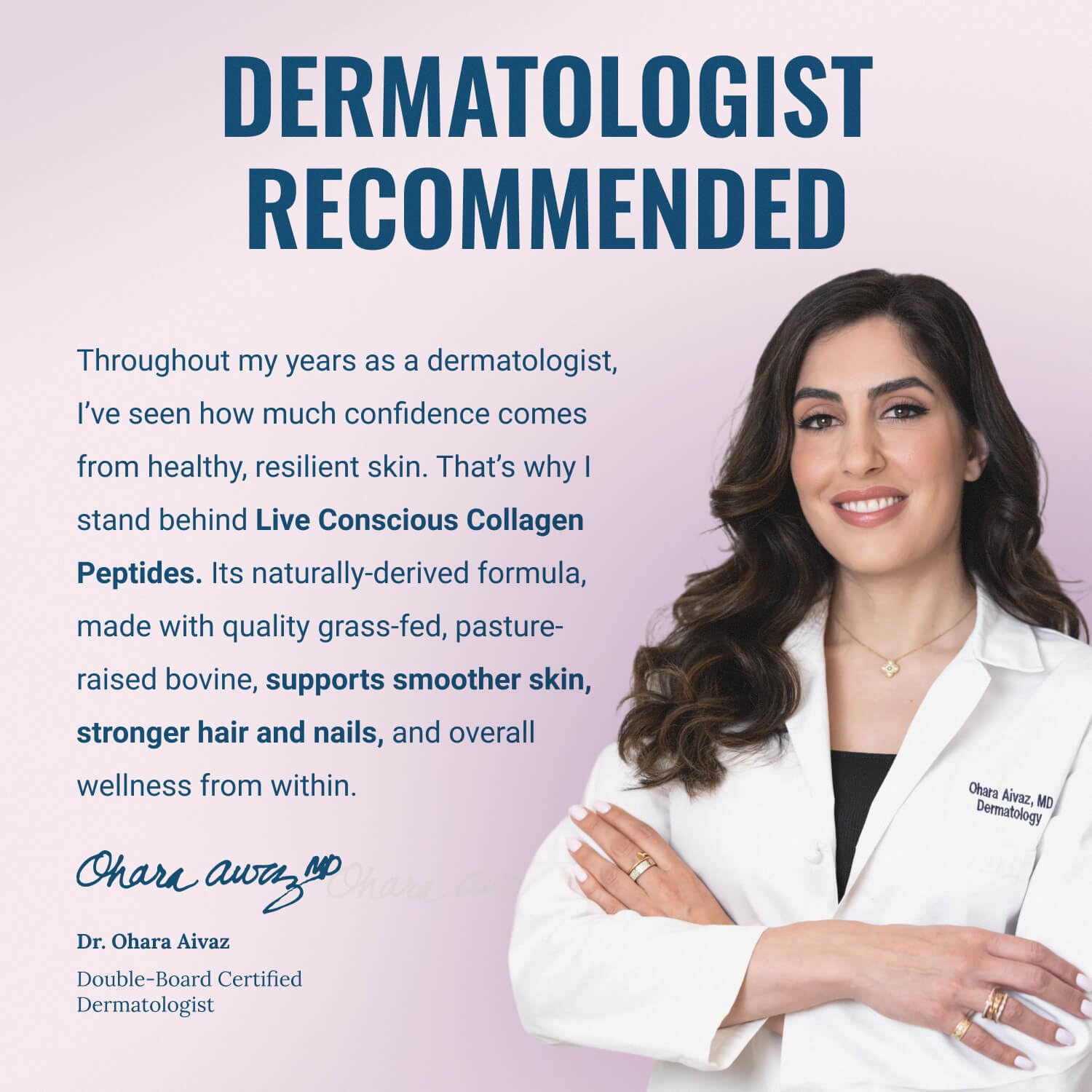 Live Conscious Collagen Peptides Powder - Naturally-Sourced Hydrolyzed Collagen Powder - Hair, Skin, Nail, and Joint Support - Type I & III Grass-Fed Collagen - Maple Wellness Supplements