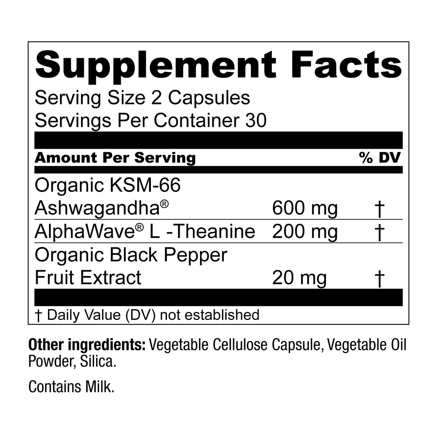 Live Conscious KSM-66 Ashwagandha Supplement w/L Theanine & AlphaWave - ZenWell Everyday Stress Relief, Cognitive, Brain Health - Maple Wellness Supplements