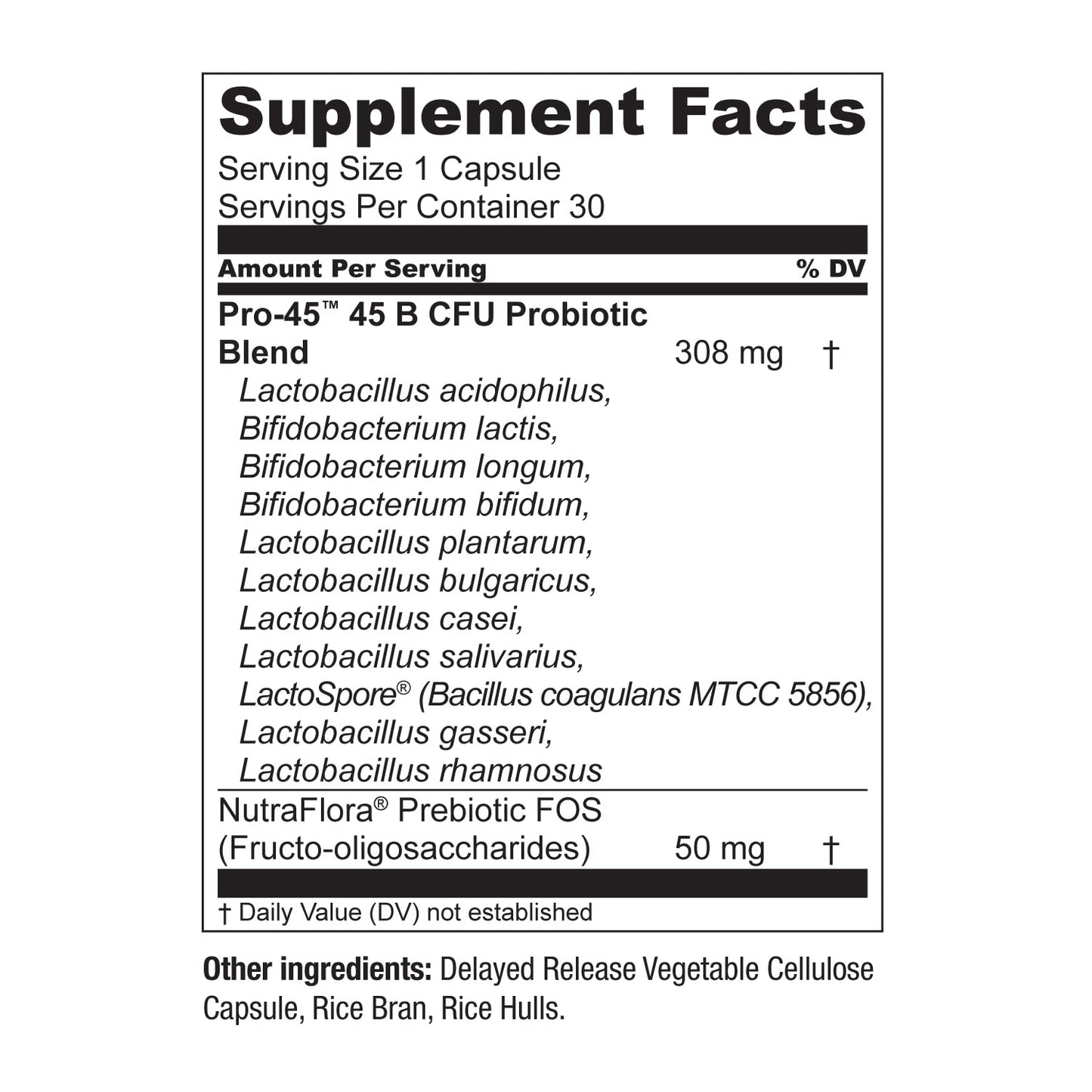 Live Conscious PRO45 Probiotics for Women & Men: Comprehensive Formula, 45 Billion CFU, 11 Strains, Dairy Free - w/Prebiotics and Probiotics - Maple Wellness Supplements