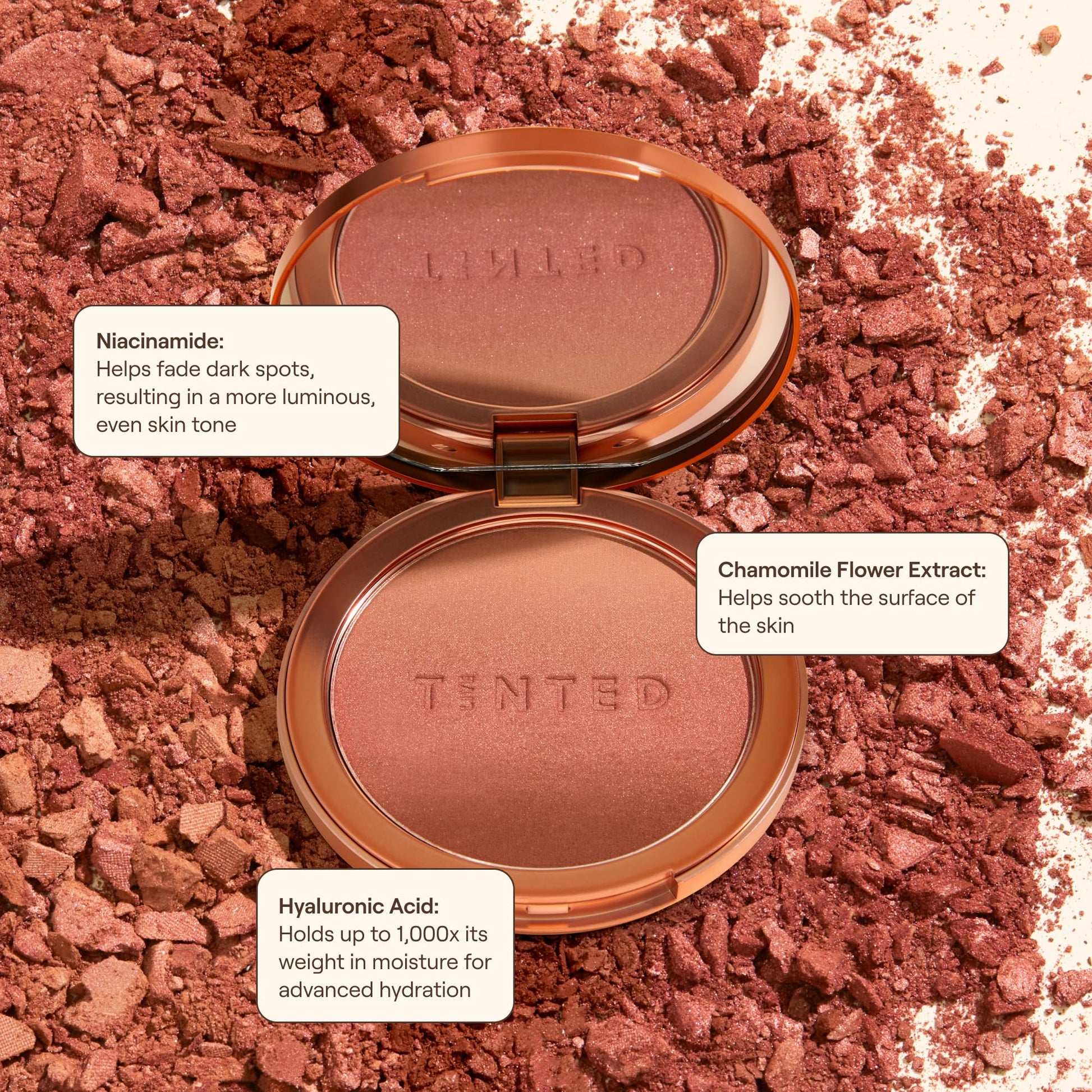 Live Tinted Huebeam Jumbo Gradient Blushing Bronzer - Lightweight, Highly-Pigmented, Buildable & Blendable - Sunkissed, Glowy, Even Toned Skin Face Blush and Bronzer - 15g / 0.5 oz - Maple Wellness Supplements
