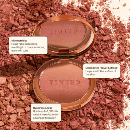 Live Tinted Huebeam Jumbo Gradient Blushing Bronzer - Lightweight, Highly-Pigmented, Buildable & Blendable - Sunkissed, Glowy, Even Toned Skin Face Blush and Bronzer - 15g / 0.5 oz - Maple Wellness Supplements