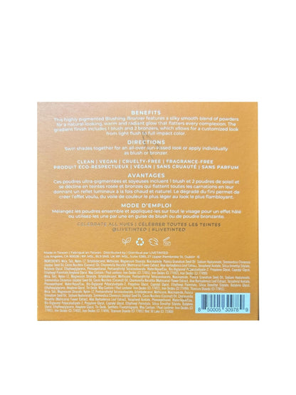 Live Tinted Huebeam Jumbo Gradient Blushing Bronzer - Lightweight, Highly-Pigmented, Buildable & Blendable - Sunkissed, Glowy, Even Toned Skin Face Blush and Bronzer - 15g / 0.5 oz - Maple Wellness Supplements