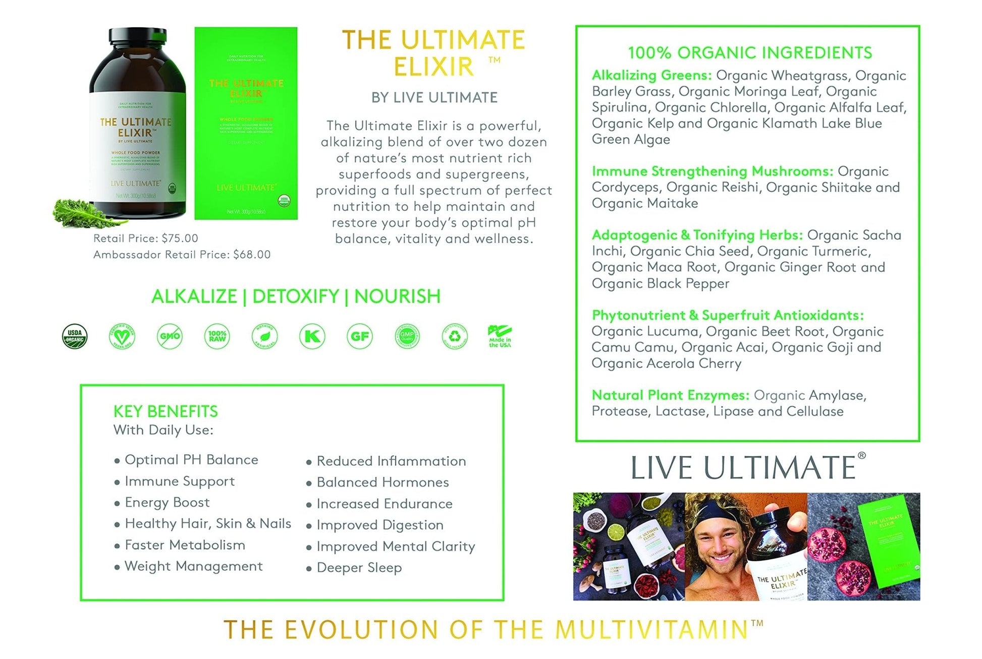 Live Ultimate The Ultimate Elixir 30 Day Supply Pouch - Maple Wellness Supplements