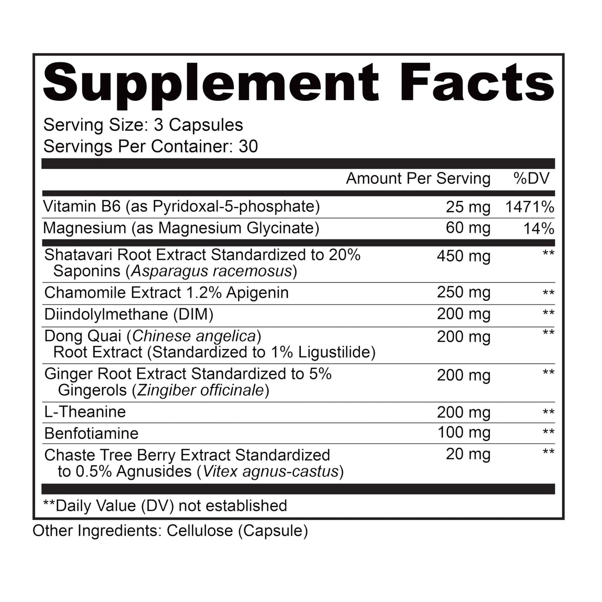 LIVELY VITAMIN CO. Get Even - Women's Hormonal Balance Blend - Helps Reduce Severity of Periods, PMS & Menopause - Eases Cramps & Bloating - Mood Regulation - Period Pain & Discomfort - 90 Count - Maple Wellness Supplements