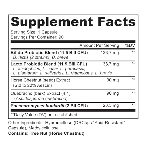 LIVELY VITAMIN CO. Great Guts Probiotic - 25 Billion CFU Probiotic - Balance Gut Microbiome, GI Tract, Inflammation, Indigestion, Reflux, Upset Stomach, & Diarrhea - 90 Caps - Maple Wellness Supplements