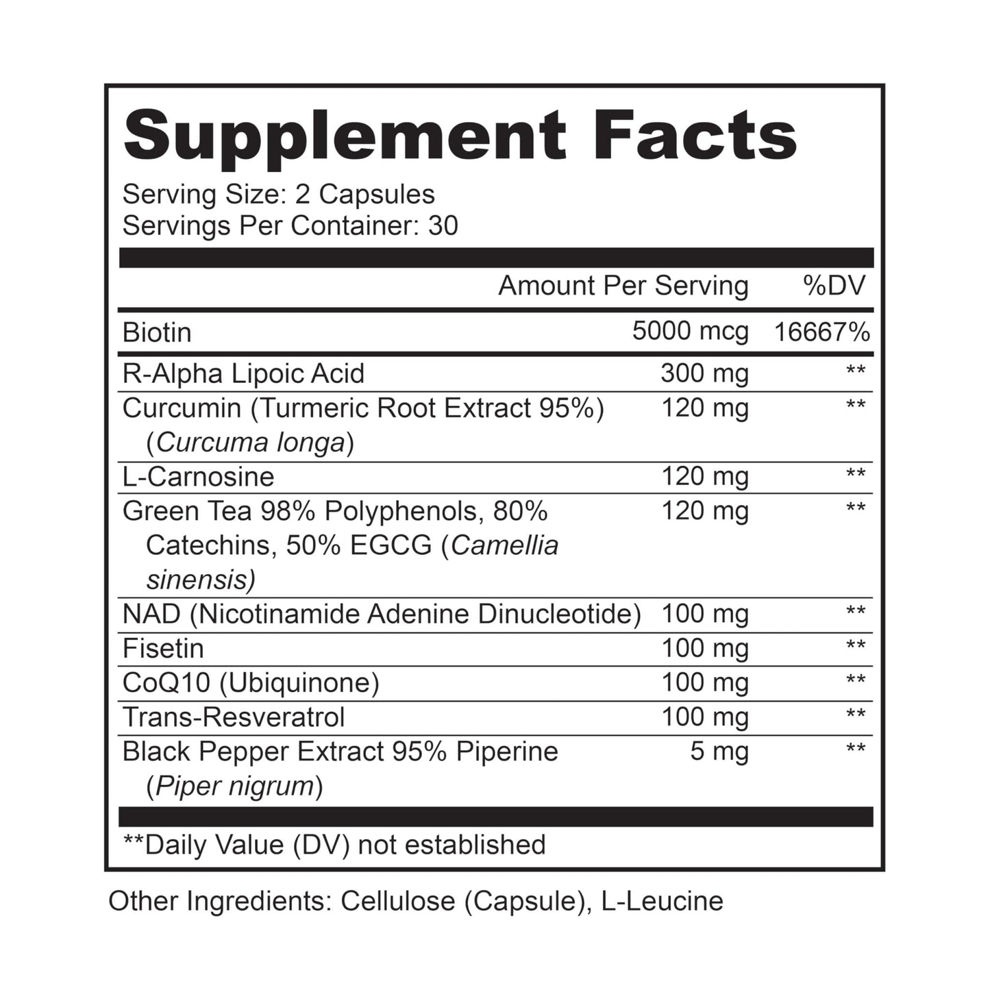 LIVELY VITAMIN CO. Perfect Ten - Anti-Aging & Antioxidant Supplement - Biotin & Lipoic Acid - Healthy Hair, Skin, Nails - Energy Boost - Sharper Brain Function - Stronger Immunity - 60 Capsules - Maple Wellness Supplements