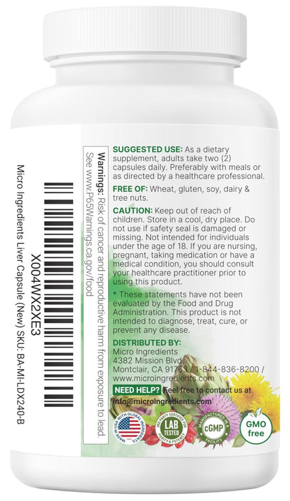 Liver Advanced+, 240 Veggie Capsules | 20-in-1 Complex with Milk Thistle, Dandelion, NAD, NAC, ALA, TUDCA, Glutathione, Artichoke, Turmeric, - Maple Wellness Supplements