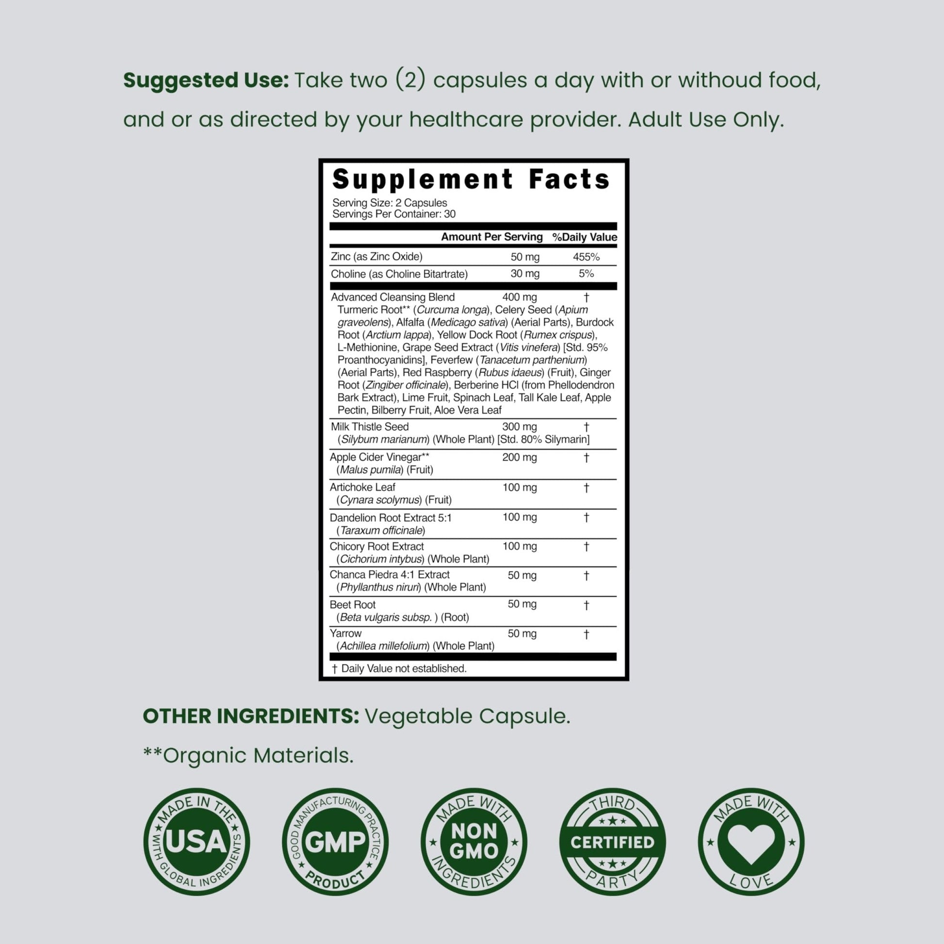 Liver Cleanse Detox & Repair (27 in 1 Formula - Milk Thistle, Dandelion Root, Turmeric, Artichoke Extract & More) - Detox Cleanse Supplement, - Maple Wellness Supplements