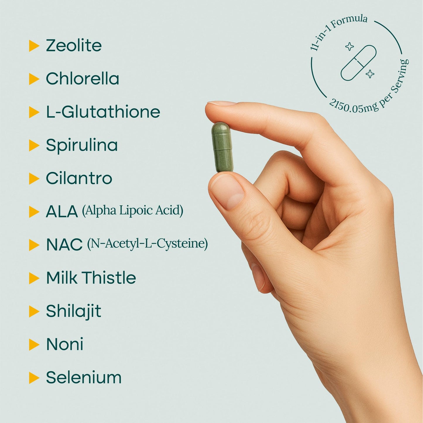 Liver Cleanse Detox & Repair - Microplastics Detox & Zeolite Supplement for Gut Health, Cognition & Natural Energy - Glutathione, NAC, Chlorella, Spirulina - Maple Wellness Supplements