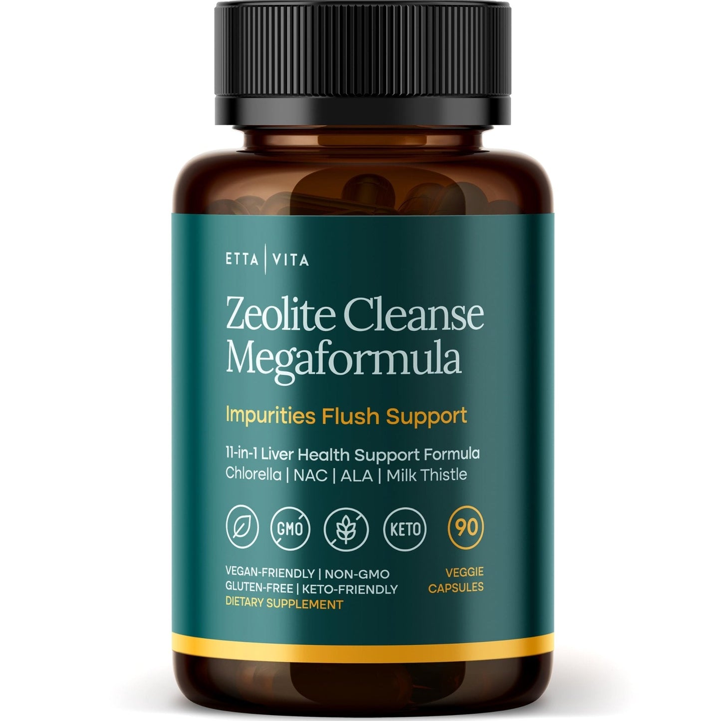 Liver Cleanse Detox & Repair - Microplastics Detox & Zeolite Supplement for Gut Health, Cognition & Natural Energy - Glutathione, NAC, Chlorella, Spirulina - Maple Wellness Supplements