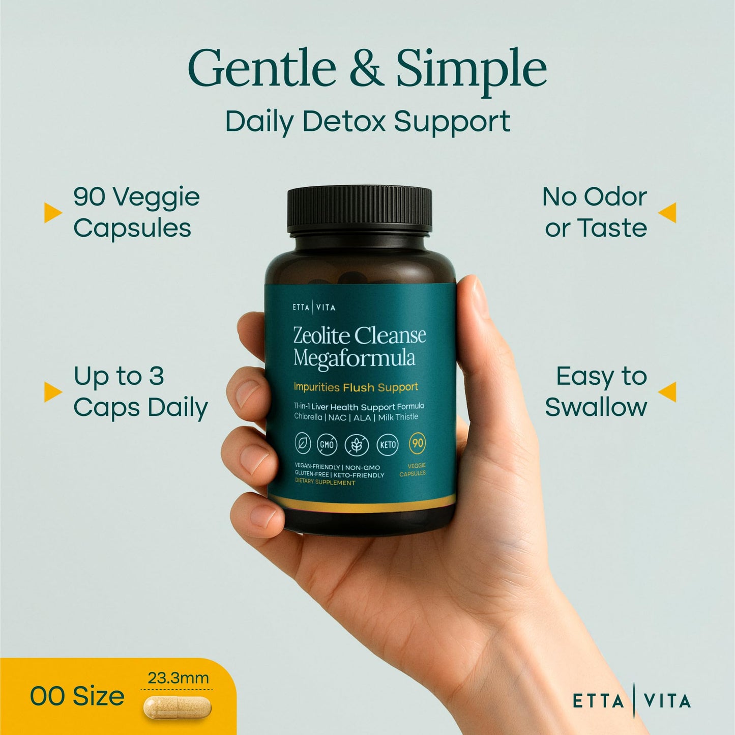 Liver Cleanse Detox & Repair - Microplastics Detox & Zeolite Supplement for Gut Health, Cognition & Natural Energy - Glutathione, NAC, Chlorella, Spirulina - Maple Wellness Supplements
