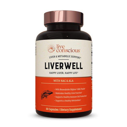 LiverWell Liver Cleanse, Rejuvenation, Metabolic Support - Liver Supplement for Liver Health w/Highly Bioavailable Milk Thistle Extract, N-Acetyl Cysteine, - Maple Wellness Supplements