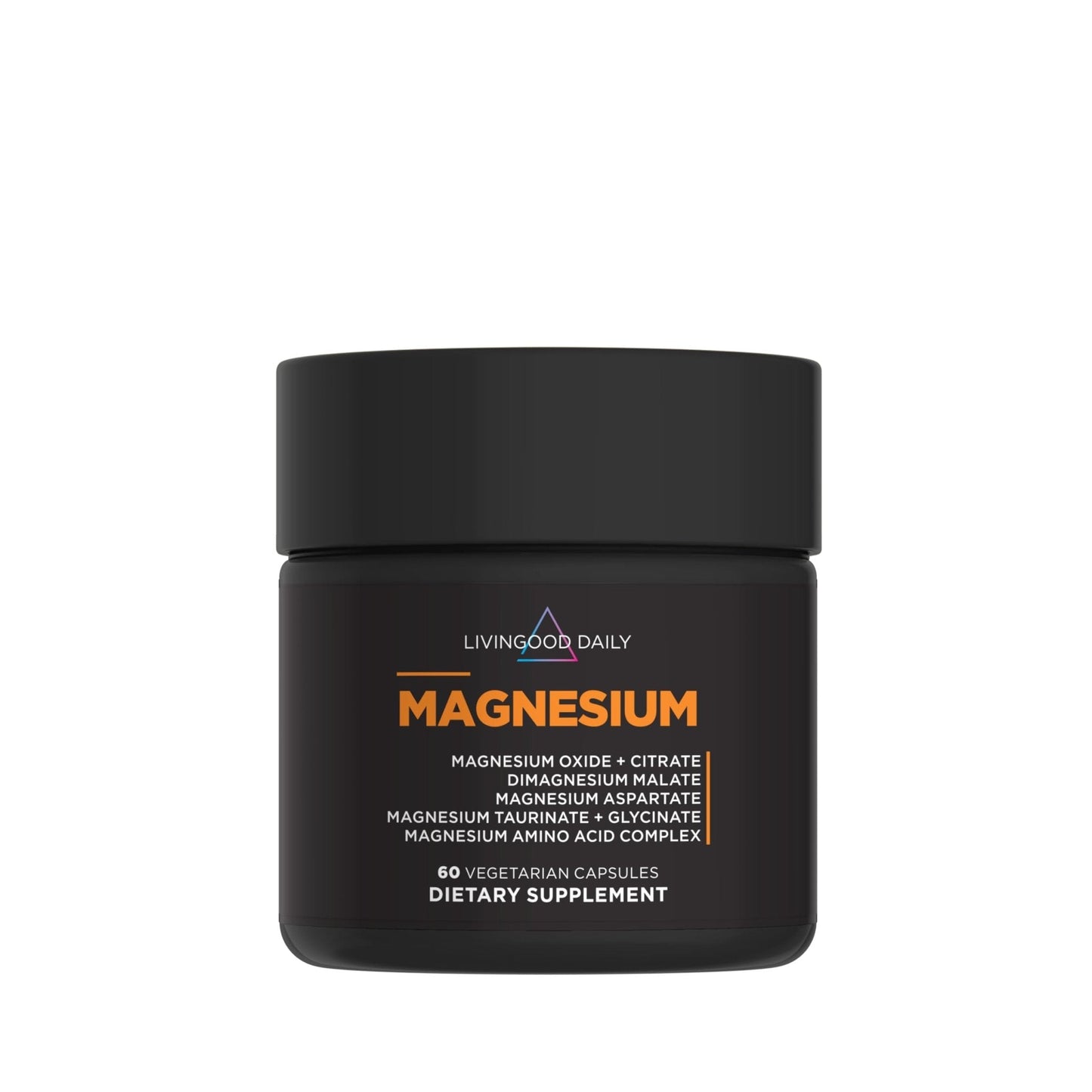 Livingood Daily Magnesium Supplement with Magnesium Glycinate, Citrate, Malate, Oxide, Aspartate, Amino Acid Complex and Chicory Root for Heart Health - Maple Wellness Supplements