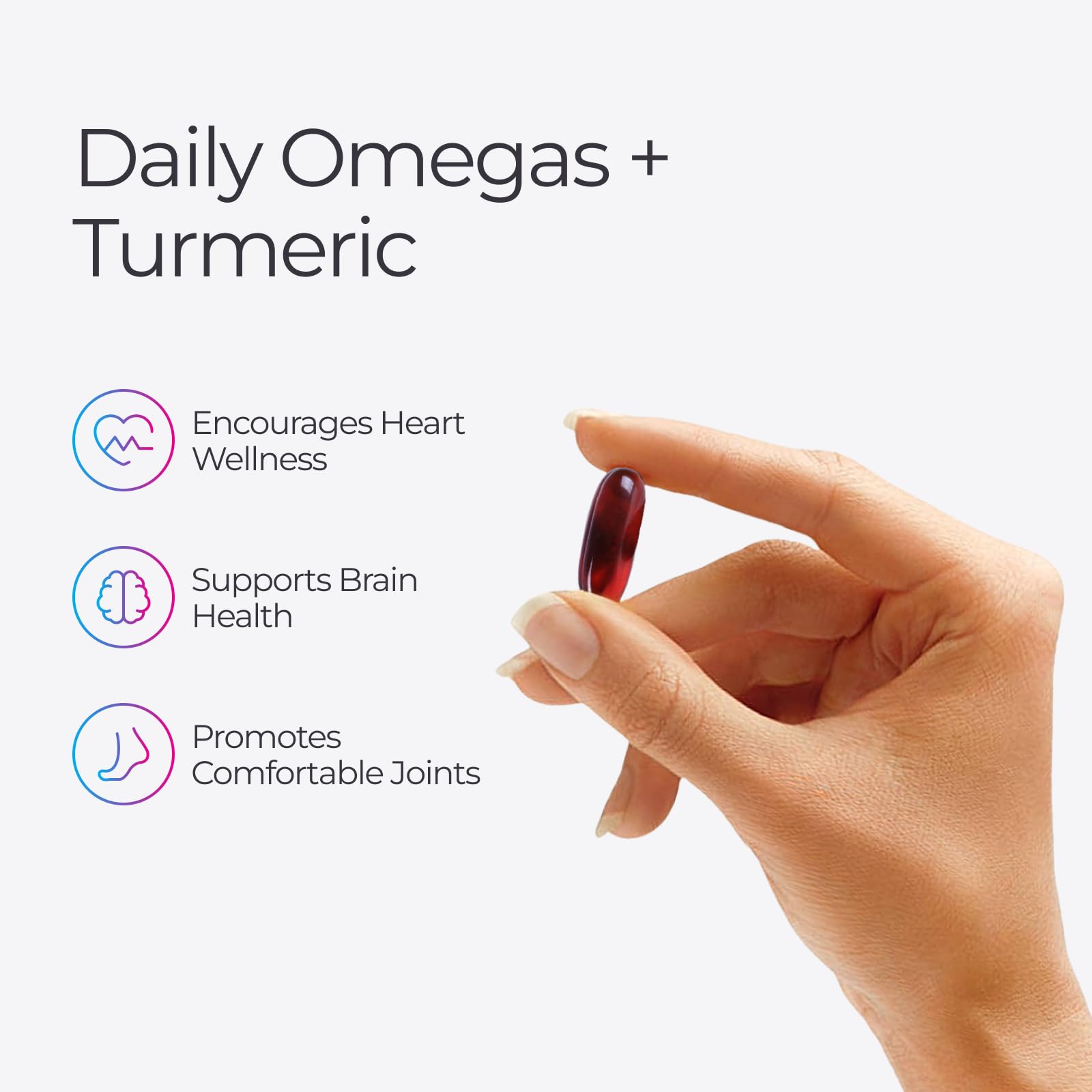Livingood Daily Omega 3 6 9 Plus Turmeric Curcumin Supplement, 60 Softgels - Fish Oil Omega 3 Supplements (EPA & DHA) for Men and Women - Brain, Joint, Heart Health - Maple Wellness Supplements