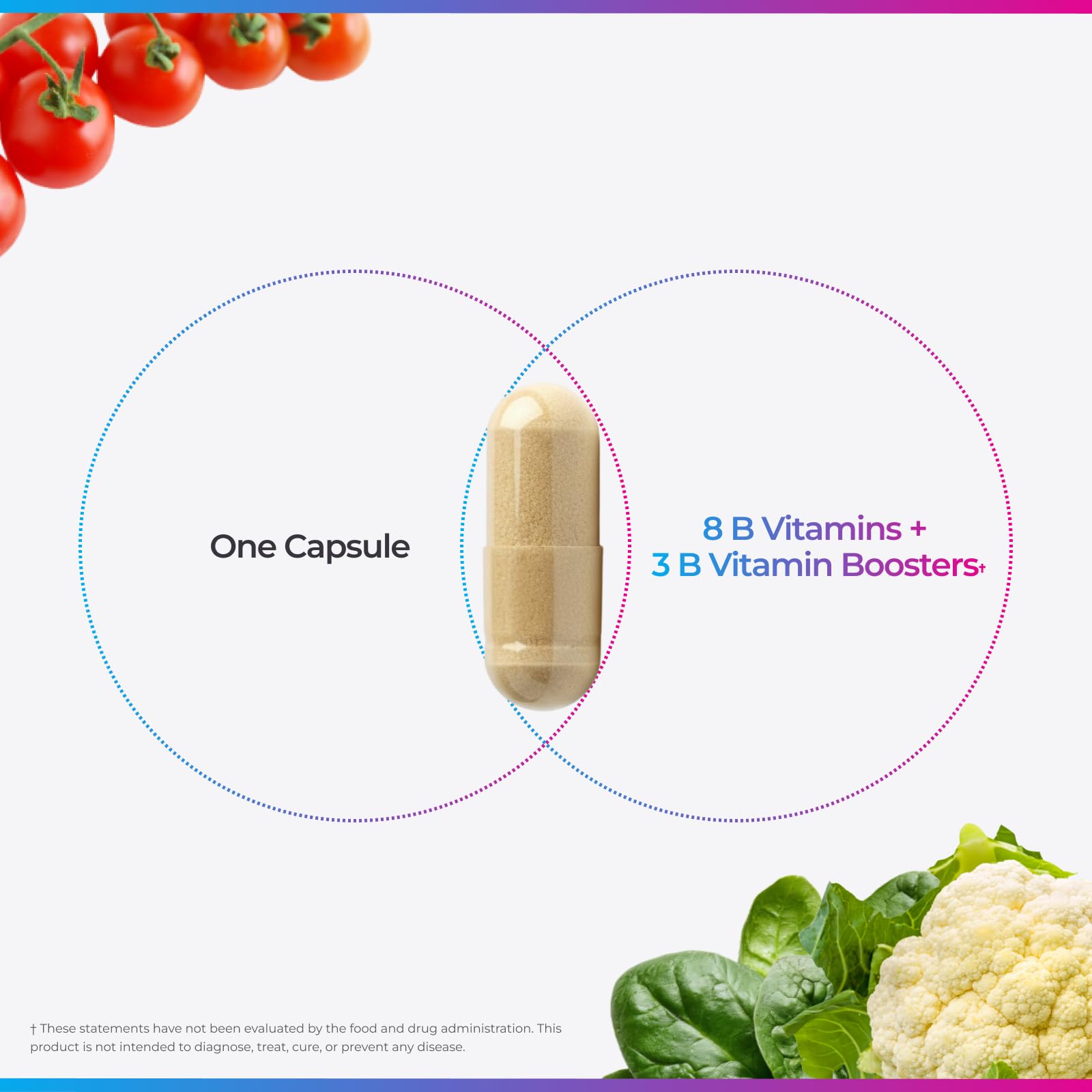 Livingood Daily Vitamin B Complex Capsules for Men and Women, Methylated B12 & Folate, 11 Active Forms Including B1 B2 B3 B5 B6 & Biotin, Gluten Free - Maple Wellness Supplements