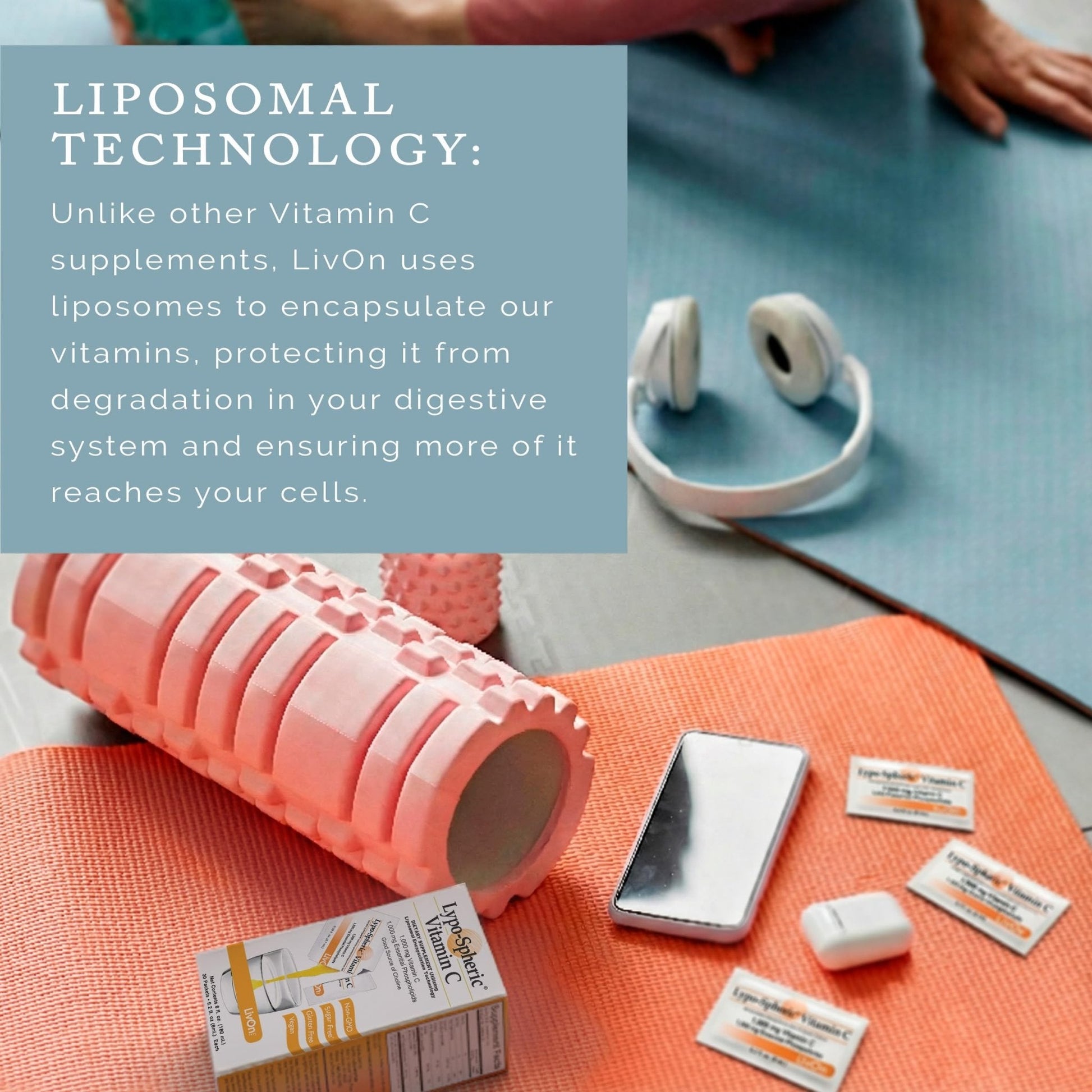 LivOn Laboratories Lypo–Spheric Liposomal Vitamin C 1000mg - No Sugar, Immune Support, Plant Based - Easy to Swallow, Absorbable - Non–GMO, Gluten Free - Maple Wellness Supplements
