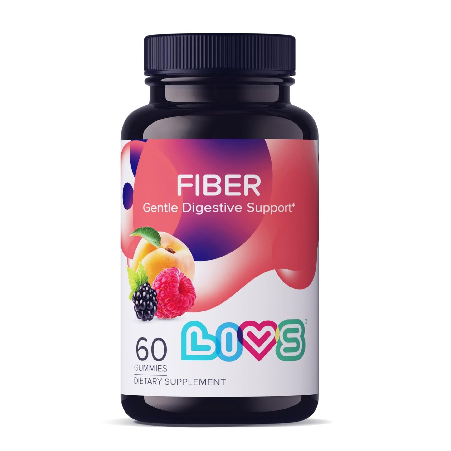 LIVS Fiber Gummies for Adults – Promote Digestive Support & Regularity | Gut Health & Smooth Digestion | Plant-Based Prebiotic | Non-GMO Fiber Supplement - Maple Wellness Supplements