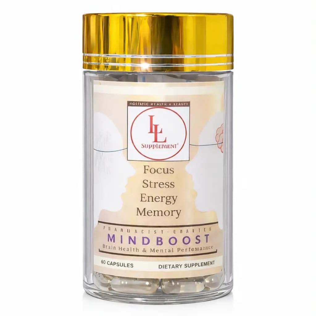 LL Supplement MindBoost Nootropic Brain & Focus Supplement – Lion’s Mane, B Vitamins & Alpha Lipoic Acid – Pharmacist Formulated – Gold Cap Edition – 60 Capsules - Maple Wellness Supplements