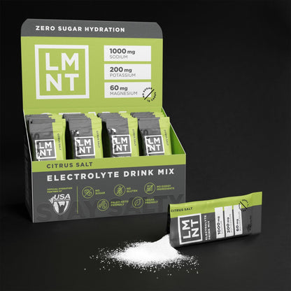 LMNT Zero Sugar Electrolytes - Citrus Salt | Drink Mix | 30-Count - Maple Wellness Supplements