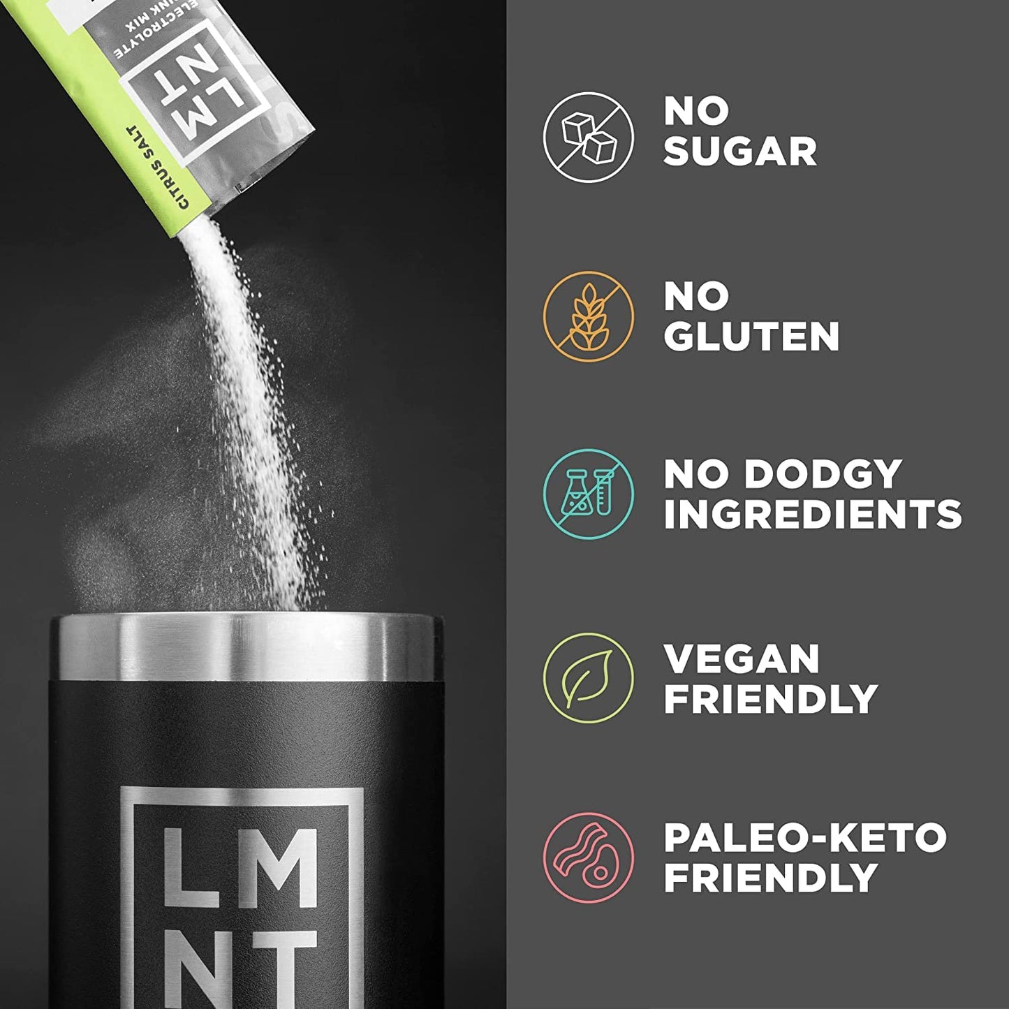 LMNT Zero Sugar Electrolytes - Sample Pack | Drink Mix | 8-Count - Maple Wellness Supplements