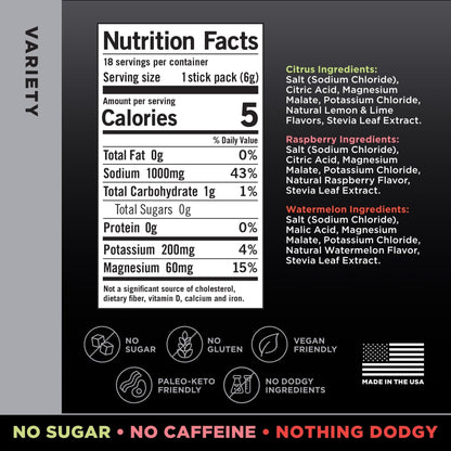 LMNT Zero Sugar Electrolytes - Variety Pack Bundle | Drink Mix | 54-Count - Maple Wellness Supplements