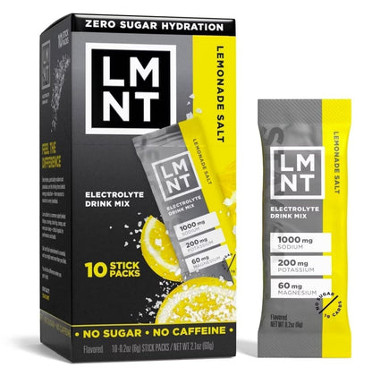 LMNTS Lemonade Zero-Sugar Electrolytes Drinks - 10ct/2.1oz - Maple Wellness Supplements