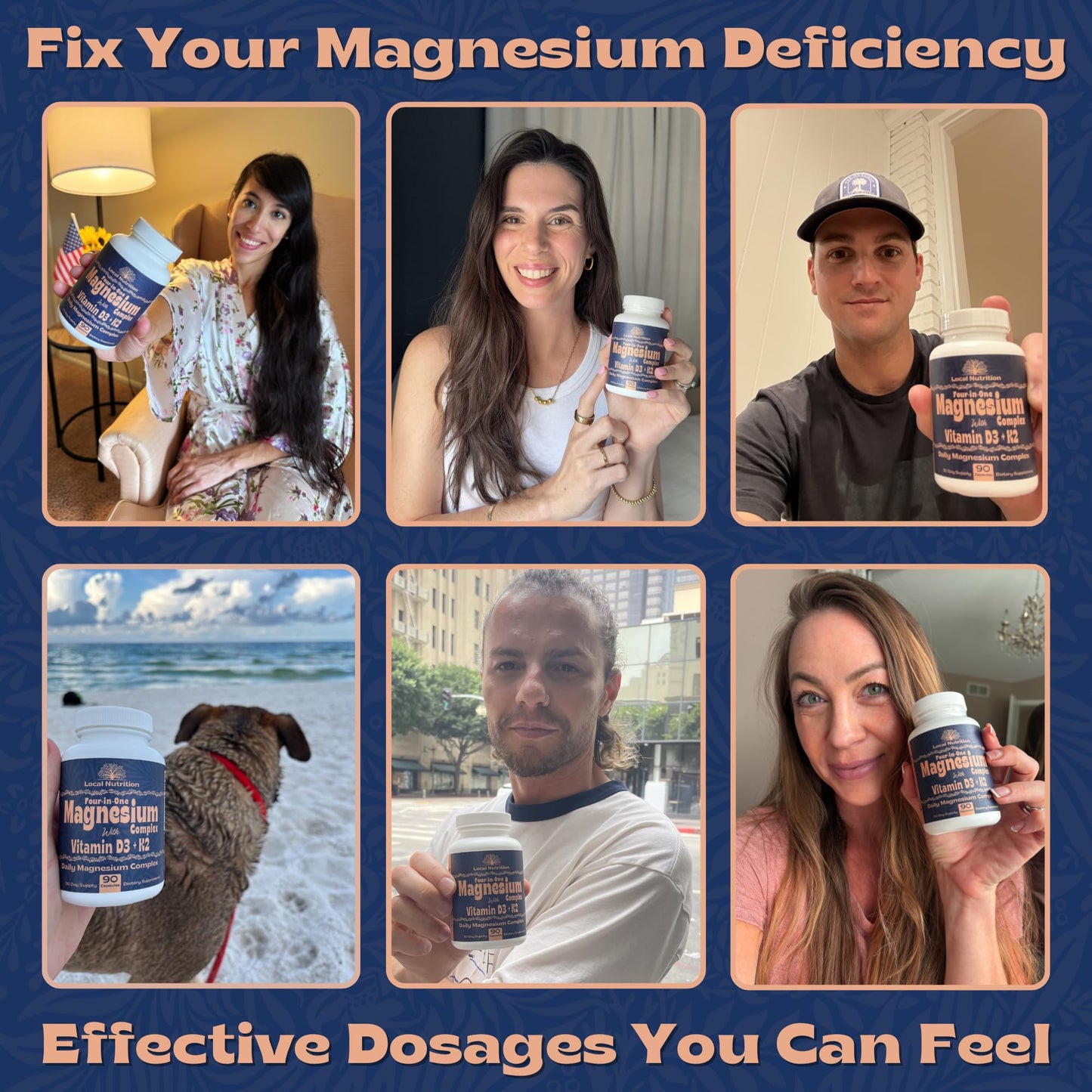 Local Nutrition Magnesium Complex 420mg with Vitamin D3 K2 - Four Bioavailable Forms Including Bisglycinate (Glycinate), Malate, Taurate, and Chloride for Superior Absorption - 90 Capsules Made in USA - Maple Wellness Supplements