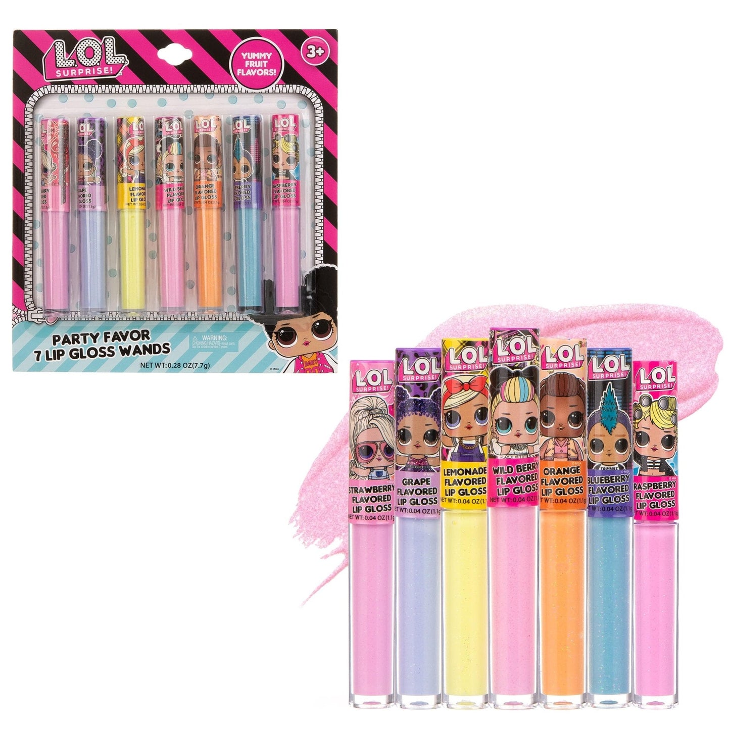 L.O.L Surprise 7-Pack Lip Gloss for Girls, Lol Lip Gloss - Maple Wellness Supplements