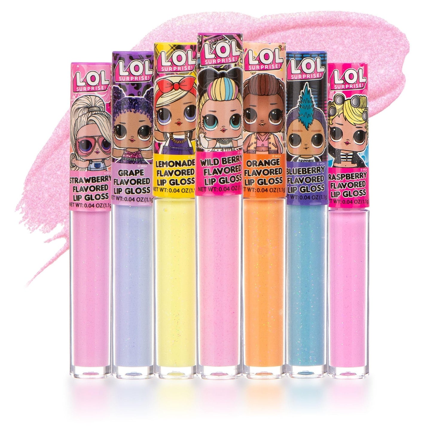 L.O.L Surprise 7-Pack Lip Gloss for Girls, Lol Lip Gloss - Maple Wellness Supplements