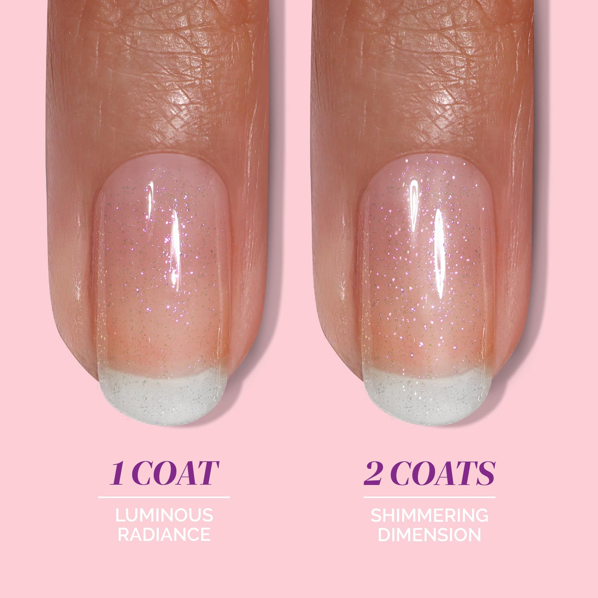 LONDONTOWN Glow Getter Nail Luminizer – One-Step Nail Treatment with Hexanal & Shimmer for Stronger, Healthier, Glossier Nails, No Base or Top Coat Needed, 0.4 Fl Oz - Maple Wellness Supplements