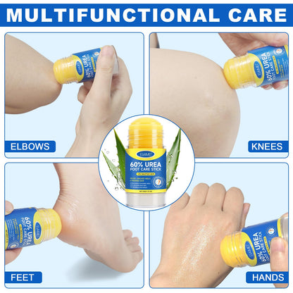 Loobexery 2 Pcs 60% Urea with 2% Salicylic Acid Foot Care Stick, Urea Foot Cream for Cracked Feet, Repairs Dry Rough Heels Fast, Foot Lotion Moisturizer for Dead Skin, Hydrating Heel Balm - Maple Wellness Supplements