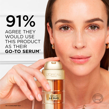 L'Oreal Paris Age Perfect Serum Le Duo, Brightening, Firming and Anti-Aging Serum for Face with Collagen Peptide - Maple Wellness Supplements