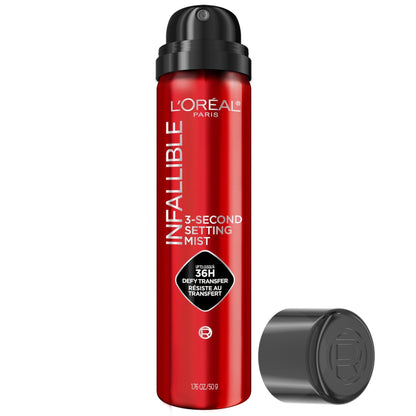 L'Oreal Paris Infallible 3-Second Setting Spray Mist, Microfine Mist for up to 36HR Wear - Maple Wellness Supplements