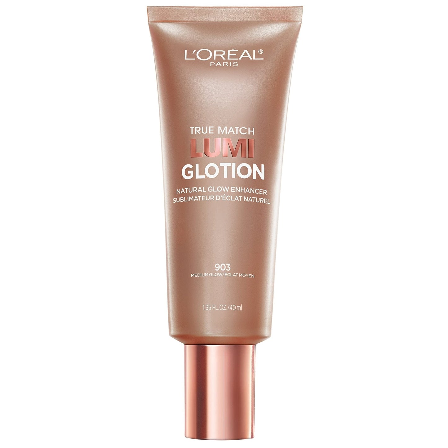 L'Oreal Paris Makeup True Match Lumi Glotion, Natural Glow Enhancer, Illuminator Highlighter, Bronzing Drops For a Sun-Kissed Glow, 903 Medium - Maple Wellness Supplements