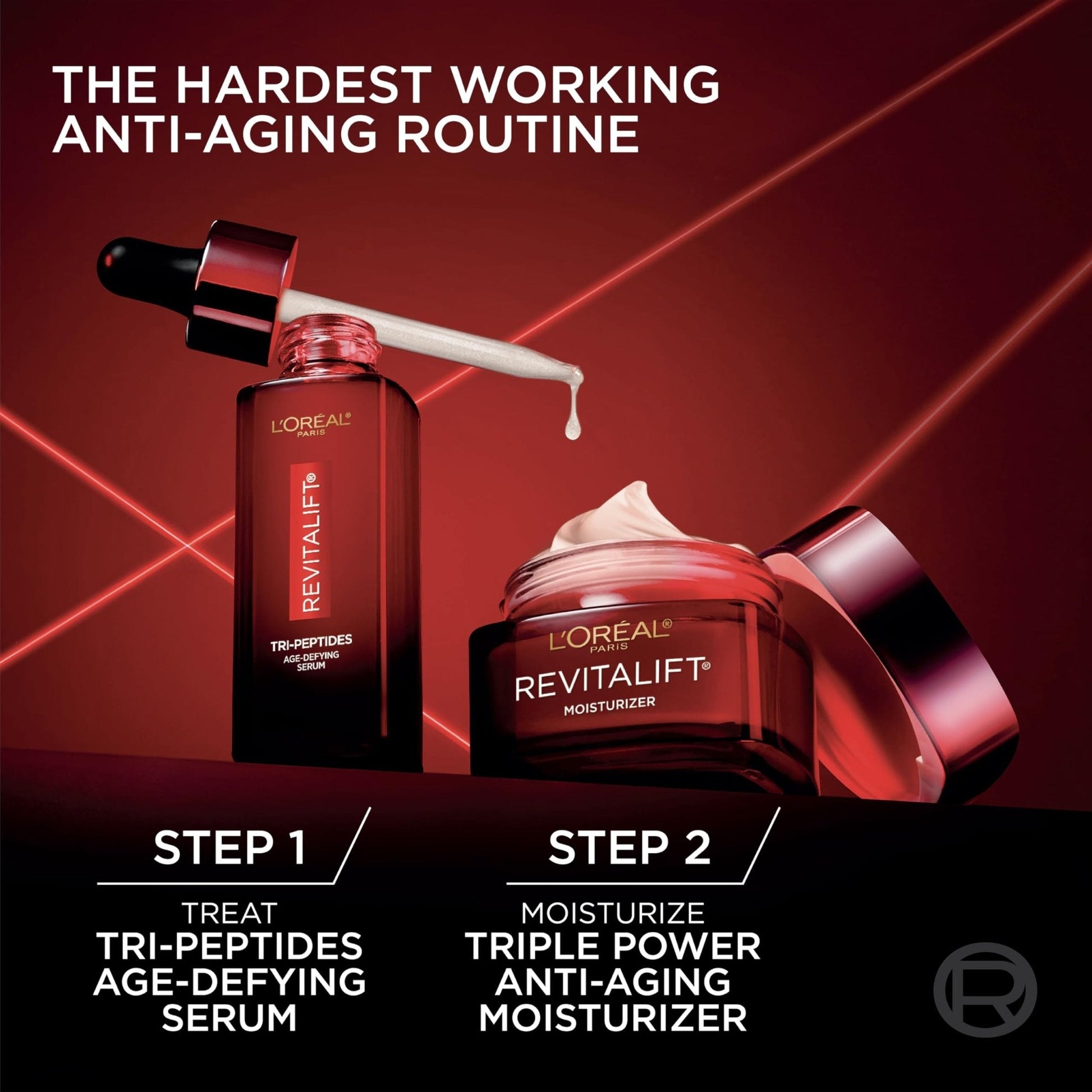 L'Oreal Paris Revitalift Triple Power Age-Defying Face Serum, Anti Aging Serum with 3 in 1 Benefits, Reduces Wrinkles - Maple Wellness Supplements