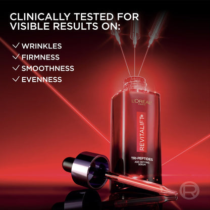 L'Oreal Paris Revitalift Triple Power Age-Defying Face Serum, Anti Aging Serum with 3 in 1 Benefits, Reduces Wrinkles - Maple Wellness Supplements