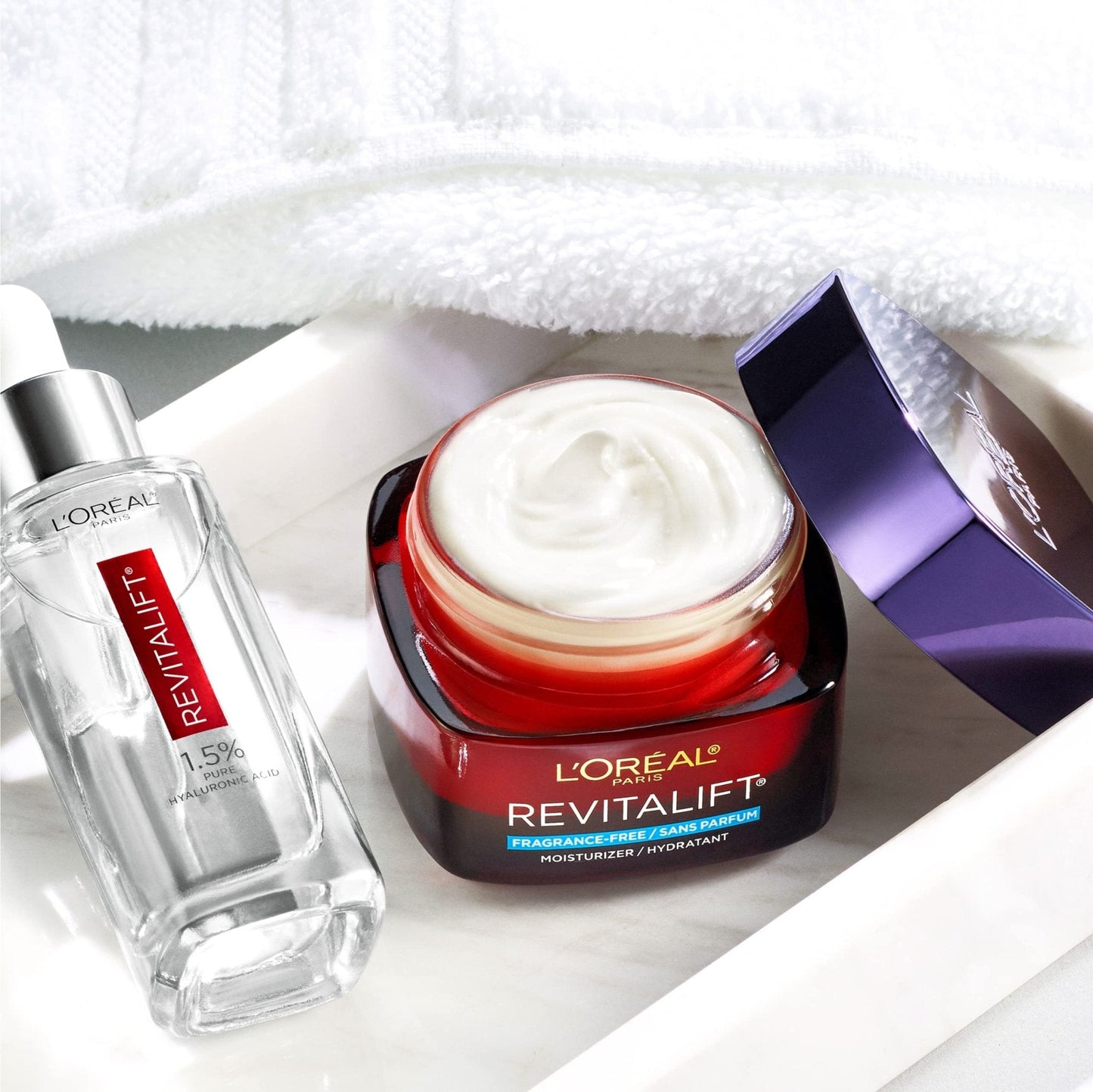 L'Oreal Paris Revitalift Triple Power Anti-Aging Face Moisturizer, Pro Retinol, Hyaluronic Acid & Vitamin C, Reduce Wrinkles 2.55 Oz - Maple Wellness Supplements
