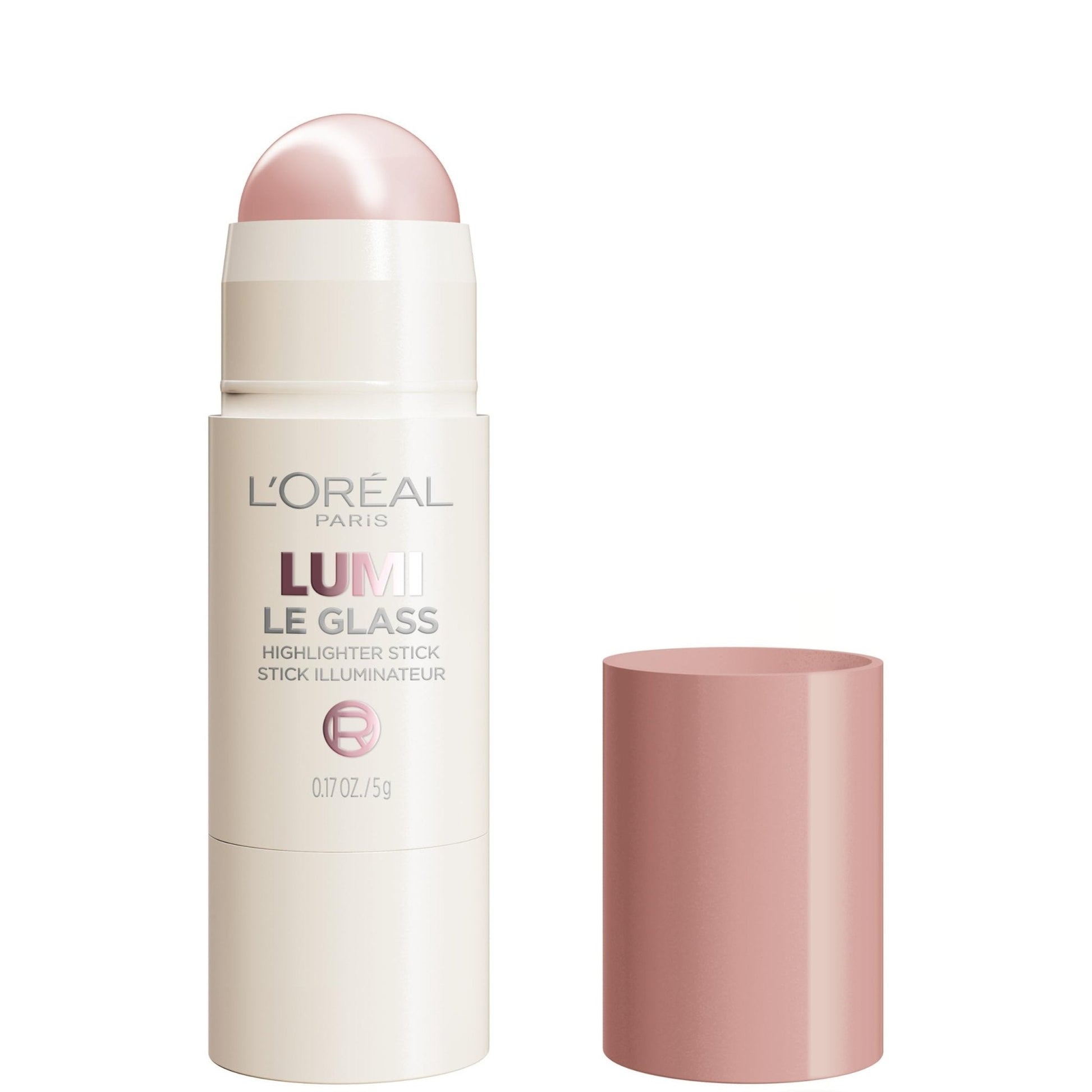 L'Oreal Paris True Match Lumi Le Glass Highlighter Stick, Reflective, Translucent, Glassy Highlighter for Face and Body, 620 Pink Ballet, 0.17 Oz - Maple Wellness Supplements