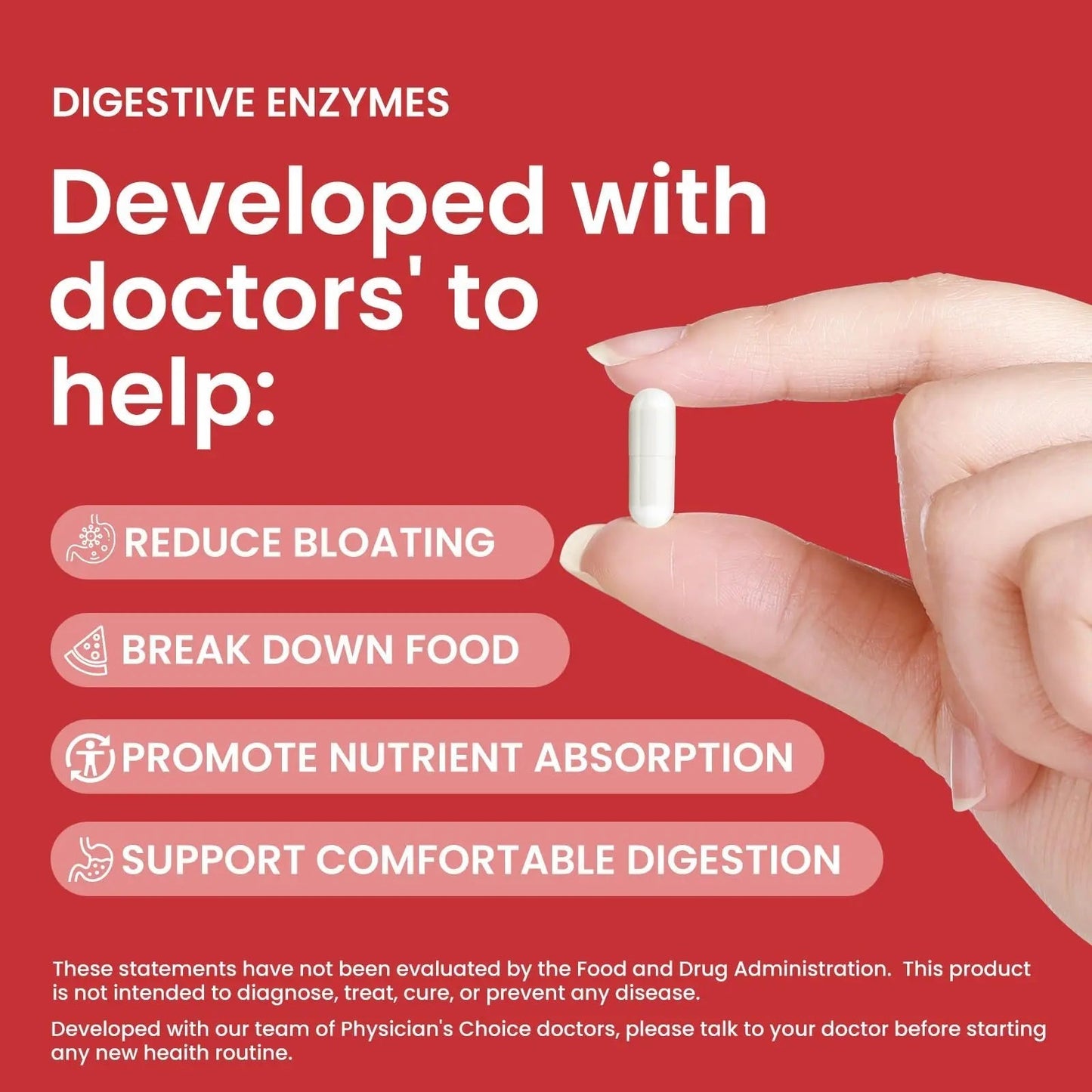 LOUDSAY Digestive Enzymes - Multi Enzymes, Organic Prebiotics & Probiotics for Digestive Health & Gut Health - Meal Time Discomfort Relief & Bloating - Dual Action Approach - 60 CT - Maple Wellness Supplements