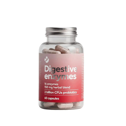 LOUDSAY Digestive Enzymes - Multi Enzymes, Organic Prebiotics & Probiotics for Digestive Health & Gut Health - Meal Time Discomfort Relief & Bloating - Dual Action Approach - 60 CT - Maple Wellness Supplements