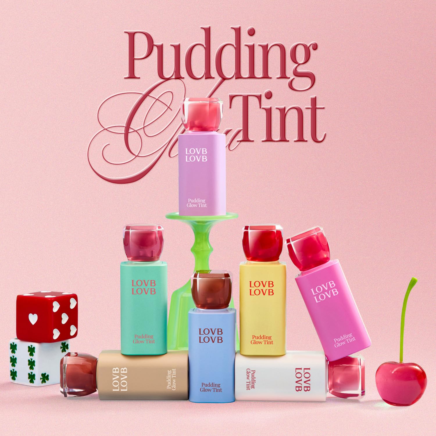 LOVB LOVB Pudding Glow Korean Lip Tint | Natural Lip Stain | Gloss to Stain | Long-Lasting & Non-Sticky | Lightweight Lip Tint | 0.14 oz. (04 SUNSET BEIGE) - Maple Wellness Supplements