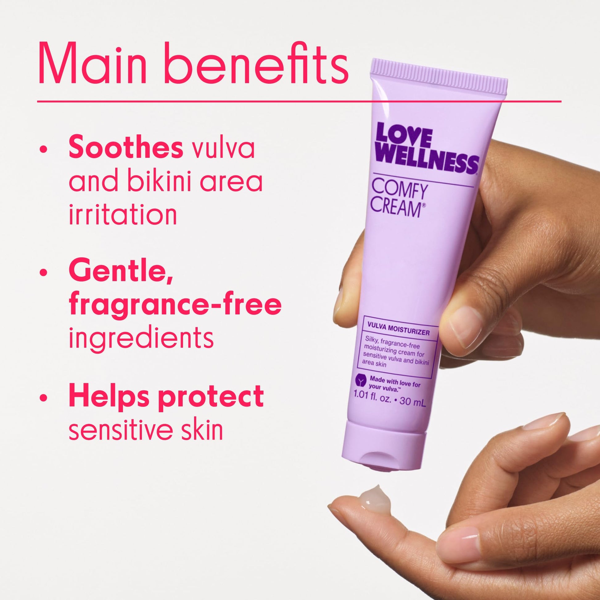 Love Wellness Comfy Cream Vulva & Vaginal Moisturizer - 1.01 oz - Maple Wellness Supplements